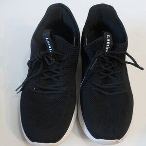 Womens Lamincoa Black Knit Sneakers 42 EU/US 10